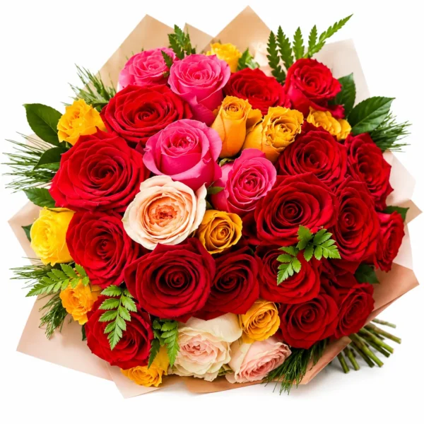 Buchet cu trandafiri I LOVE YOU