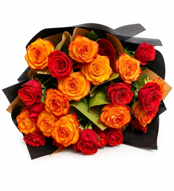Buchet cu trandafiri Orange love